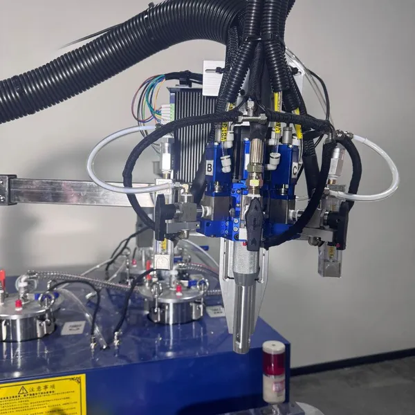2-Part Epoxy Silicone Polyurethane Auto Glue Dispenser 3 Axis 2K AB Resin Machine China Manufacturing for Auto Potting photo-3
