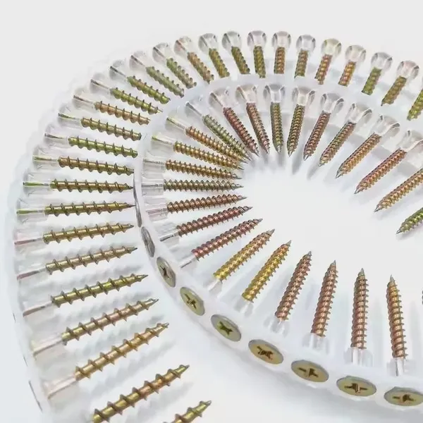 High Quality Collated Drywall Screws Yellow Zinc Fine Thread Plastic Strip With Consistent Quality Control, Factory Wholesale Price photo-5