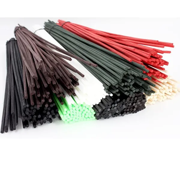 Dyed Black Color 3mm Diameter Rattan Sticks Reed Diffuser Stick Rattan Reeds Wood Reeds Stick photo-2