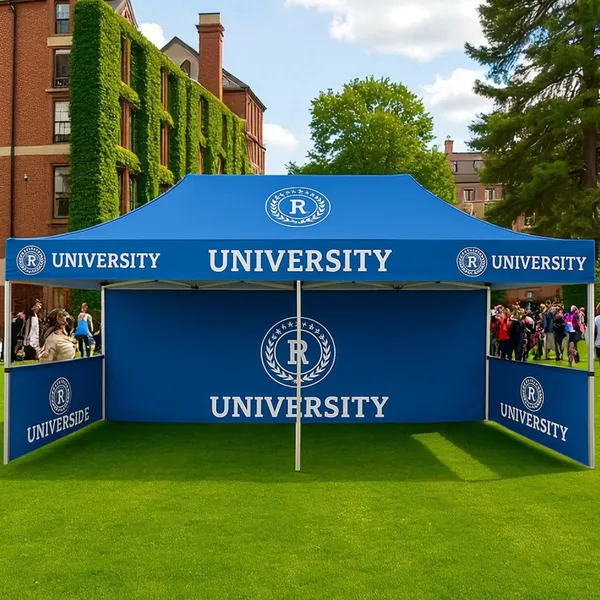 Custom Pop Up Tents 20x10 ft Canopy Tent Trade Show Displays With Full Color Printed Cover