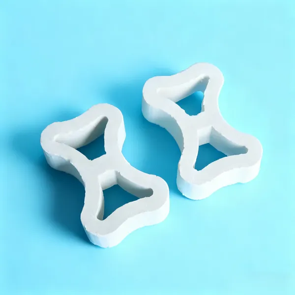 Pingxiang Daier Ceramic Butterfly TY Ring Random Packing for Distillation Absorption Scrubbing Towers, Acid Resistant up to 1000°C