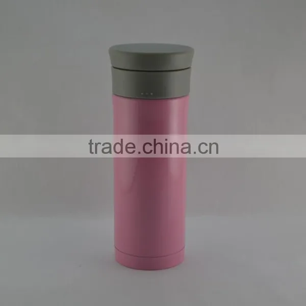 Hot Sale Concise Fashional Double Wall Stainless Steel Vacuum Flask With Flastic Lid