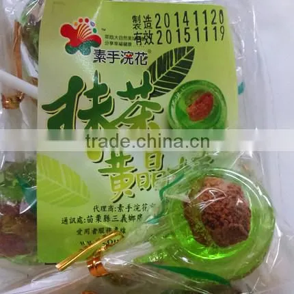 New Flavor Matcha Candy Added Plum Sweet Lollipop photo-4