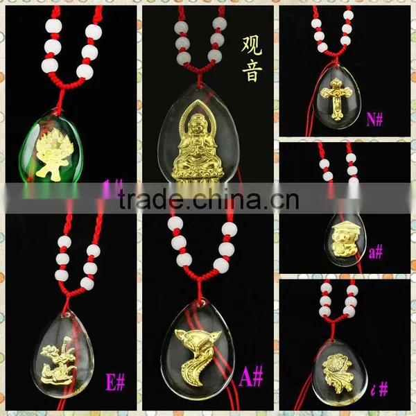 The Olympic Fuwa Design Gold Crystal Multi Style Pendant Jewelry