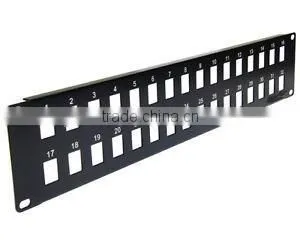 19" Patch Panel 32 Ports Fiber Optic Patch Panel Cat5e Patch Panel