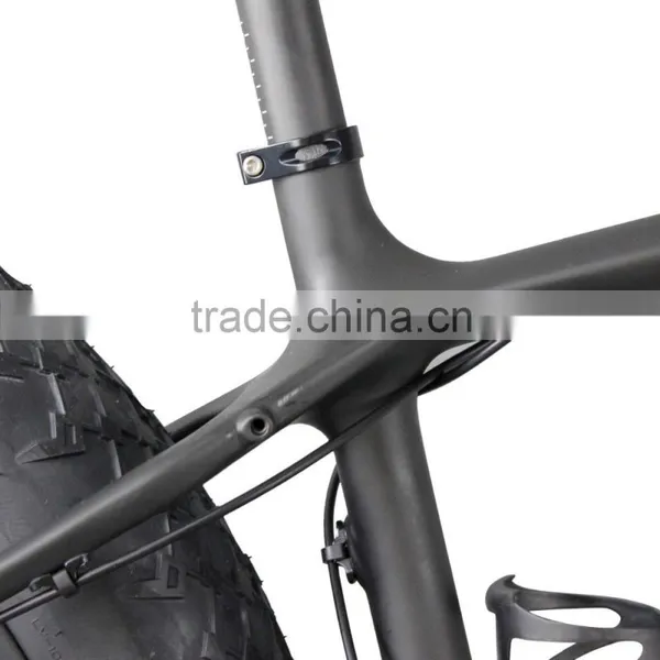 Carbon Fat Sand Snow Bike Complete Fatbike UD Matt With Fat Fork 150mm photo-4