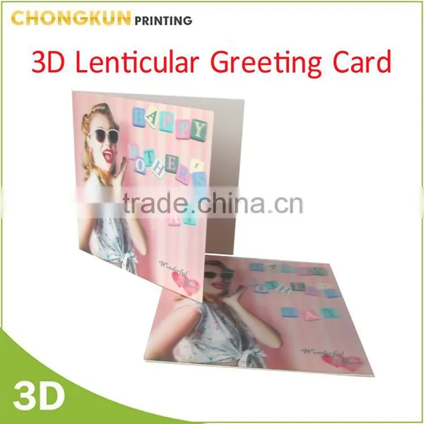 Lovely Design 3D Lenticular Printing Valentine Greeting Cards photo-5