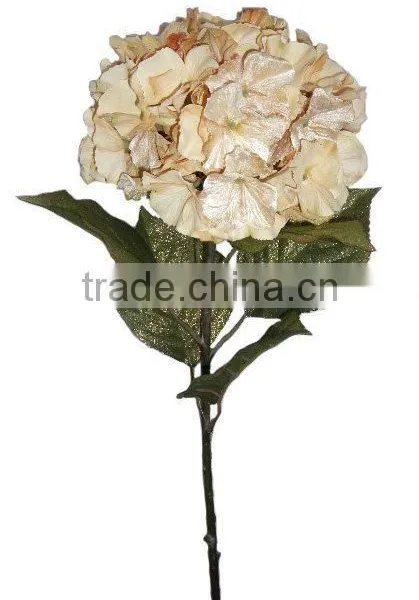 Christmas Flower / 83cm Hydrangea With 4 Leafs