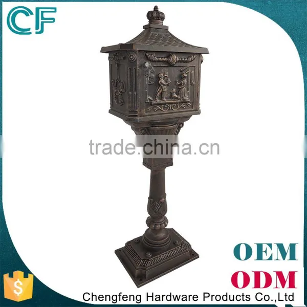 Elegant Contemporary Fashion Urban Style Lockable Aluminium Mailbox Letterbox