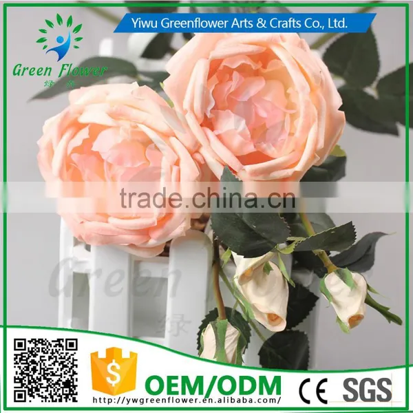 2016 Wholesale Latex Roses Artificial Flowers PU Rose Real Touch Bouquet Wedding Bridal Decor Display Flower photo-3