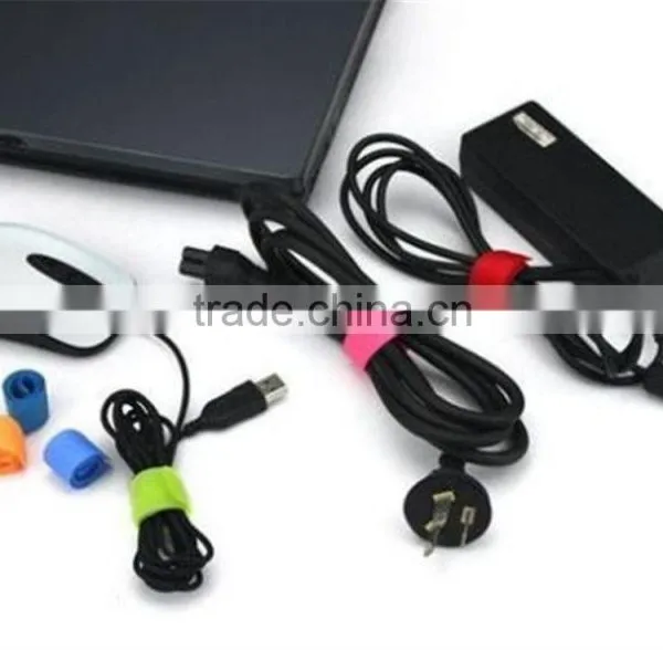 Wire Cable Marker Straps MultiPurpose Ties Hook Loop Computer Management photo-5
