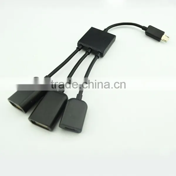 High Quality Micro Usb to 3 Otg Converter for Mobile Accesories photo-5
