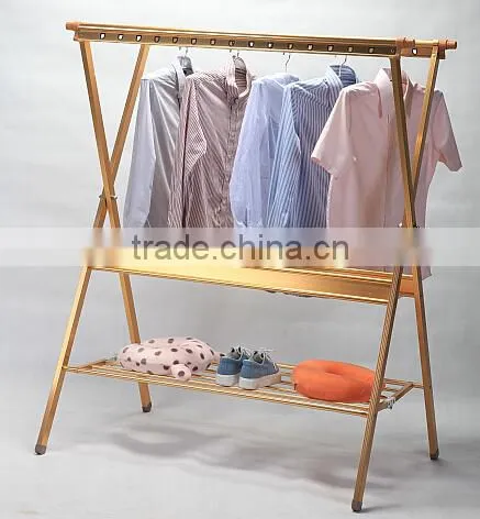 New! X Type Multifunctional Aluminum Clothes Drying Rack Hanger Rack