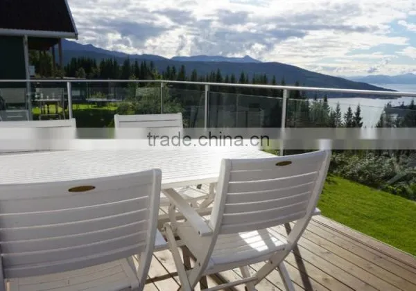 1265mm High Balcony Glass Railing Aluminum Post photo-6