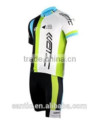 SANTIC Cycling Suits Short Jersey Short Sleeve & Shorts- Shark photo-3