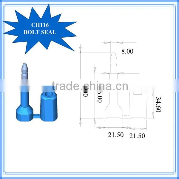 CH116 ISO 17712 8mm Diameter Barcode Bolt Seal photo-3