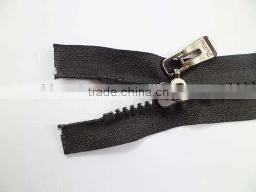 5# Plastic Resin Zipper Open End Zipper With Auto Lock Slider Customer's Puller Garment Zipper photo-3