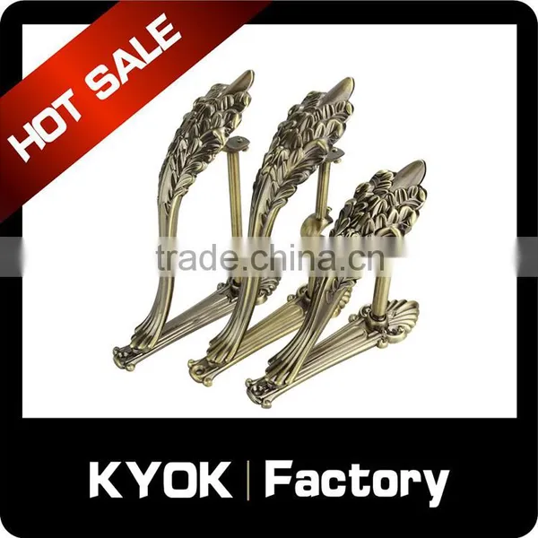 KYOK 28mm Curtain Bracket Matt Black Extendable, Diamante Sphere Metal Adjustable Curtain Pole Wall Brackets Fixings photo-3