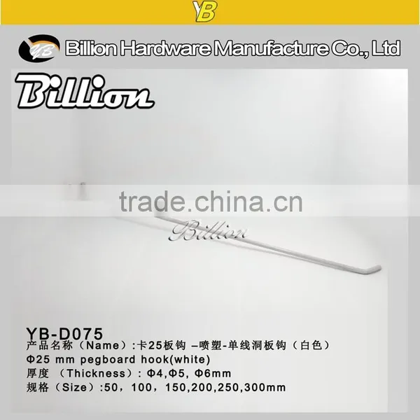 Supermarket Shelf Large Pegboard Hook Double Wire Hanger Hook Retail Display Ook Chrome-plated Cardboard Hook photo-5
