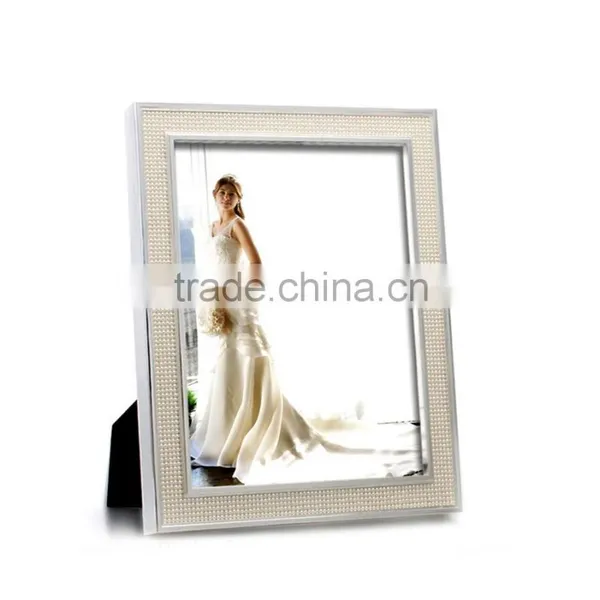 2015 Hot Design Desktop Rectangle Shaped 10 Inch Pearl Photo Frame for Wedding photo-4