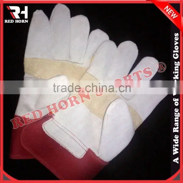Labor Split Leather Gloves, Leather Work Gloves, Industrial Strong Gloves photo-6