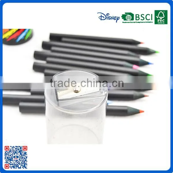 3.5' New Factory Black Wooden Color Pencil in Tube Sets for Promotion Gifts photo-4