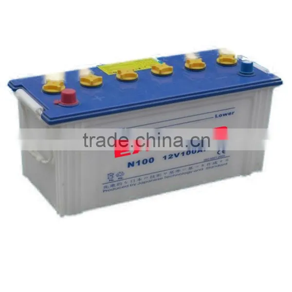 N100 12v 100ah Dry Charged Auto Car Battery photo-3