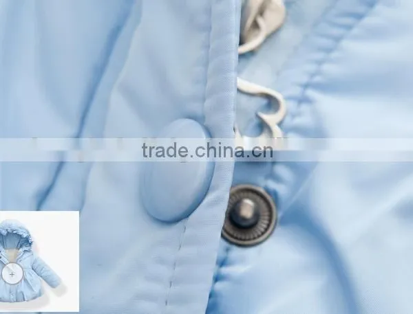 2015 Latest Design Baby Girls Winter Hooded Jacket photo-5