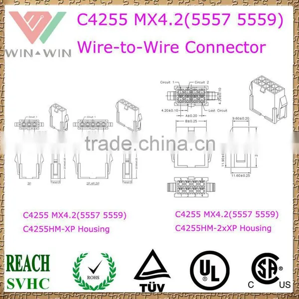 4.2mm Pitch C4255 MX4.2 (5557 5559) Electronic Wire to Wire Connector photo-2