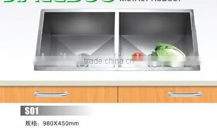 Two Bowls SUS 304 Undermount Kitchen Sink photo-2