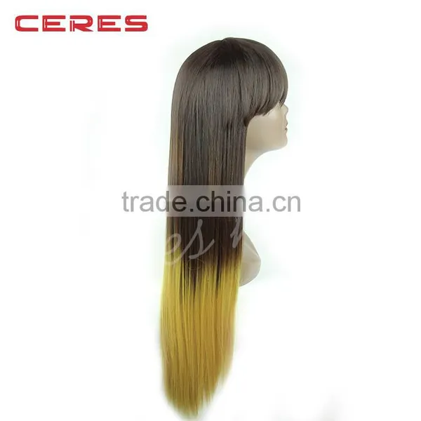 Popular Style High Tempreture Fiber Wigs For Black Women P4/6/270 Three Tone Color Synthetic Wig photo-3