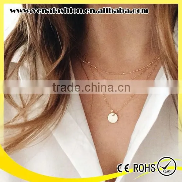 Gold Teenage Jewelry Fashion Alloy Necklaces Jewelries photo-5