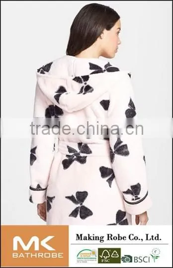 Warm Sexy Women Coral Fleece Bathrobe photo-2