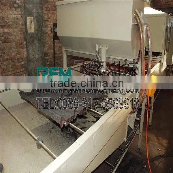 FX Color Stone Sand Blasting Coated Steel Roof Machine photo-6