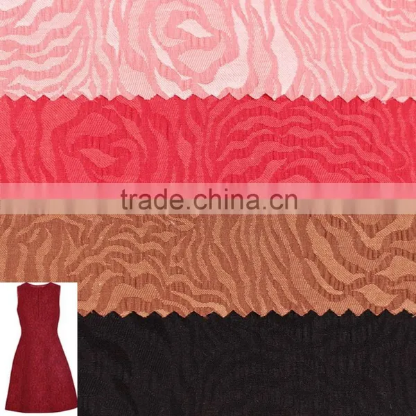Jacquard 3D Rose Design Yarn Dyed 100% Cotton Fabric