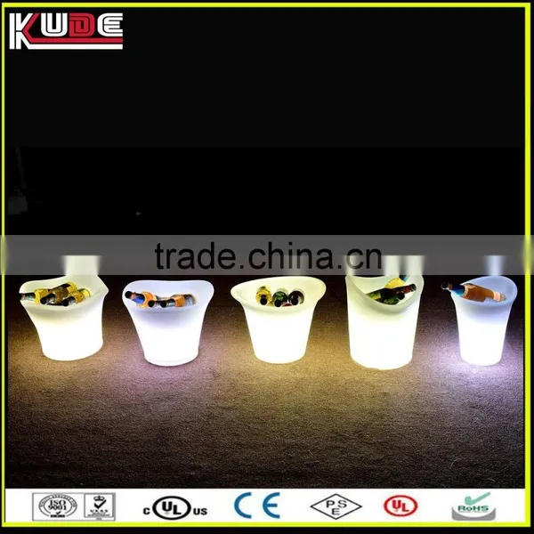 Waterproof Plastic Ice Bucket For Party Events Club Bar Used Illuminated LED Ice Bucket photo-3