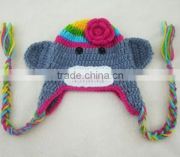 Wholesale Monkey Shape Handmade Sweater Newborn Photography Props photo-2