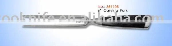 Micarta Wood Handle Dinner Fork with End Cup