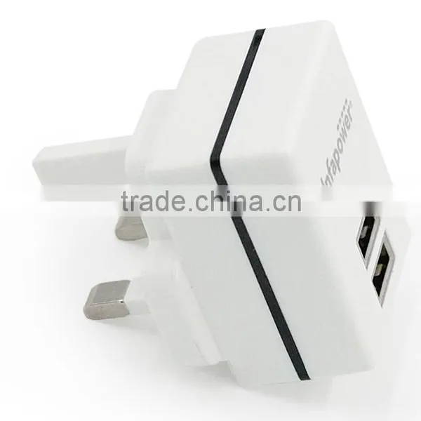 2 USB Multi Port Wall Charger Adapter photo-4