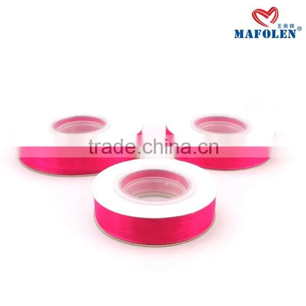 Kinds of Ribbons Solid Color 38mm Width Pink Wedding Dress Sash Ribbon Handmade photo-4