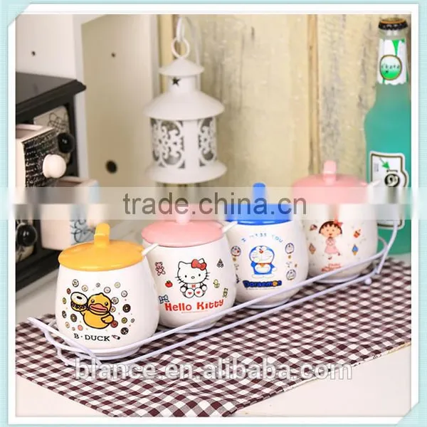 Ceramic Cookware Sets in Spices Canister Set Design for Salt and Pepper and Sugar photo-2