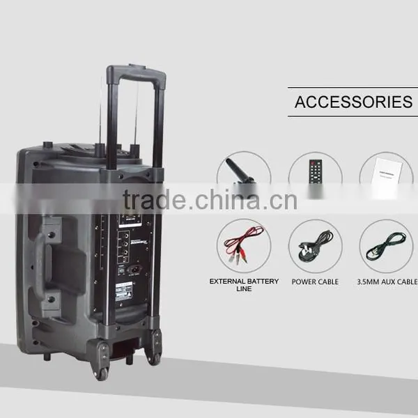 Hoxen 12inch Portable Trolley Plastic Speakers With Bluetooth L-4 photo-6