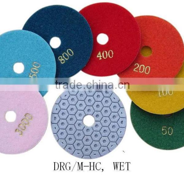 polishing pads for engineer stones