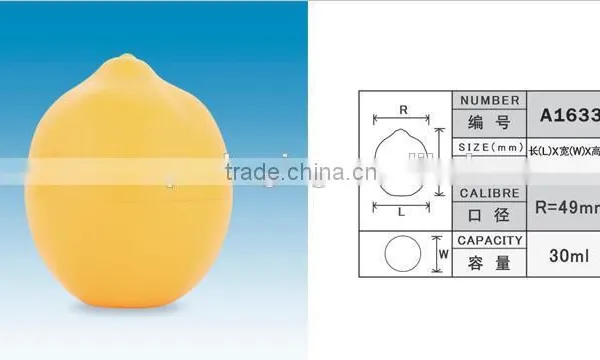 30ml Hot Sale Lemon Style Cosmetic Cream Jar photo-3