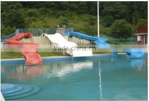 High Quality Family Wide Swimming Pool Water Park Slide for Sale Fiberglass photo-2