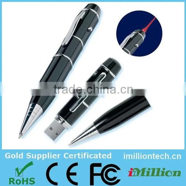 Laser Usb Flash Drive Laser Pointer Ball Pen, High Quality Pen Usb, Promotional Cheap 1gb Usb Pen Drive photo-2