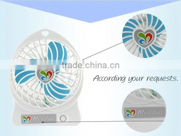 2015 New Design Creative USB Fan Wholesale Rechargeable Mini USB Gift Fan photo-5