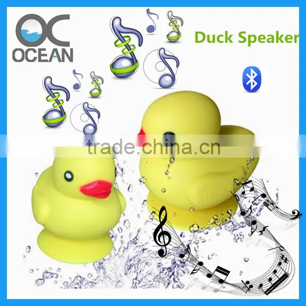 2015 New Arrival Unique Design Yellow Duck Shaped Patented Mini Bluetooth Speaker photo-4