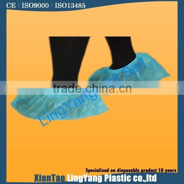 Blue Medical PP Nonwoven Shoe Cover,disposable Surgical Overshoes photo-5