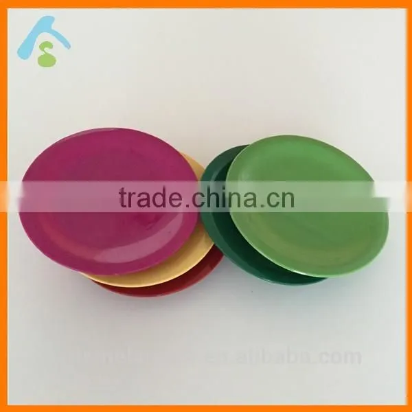 6 Inch Melamine Round Sushi Plate in Assorted Colors;reusable Melamine Sushi Plate photo-3